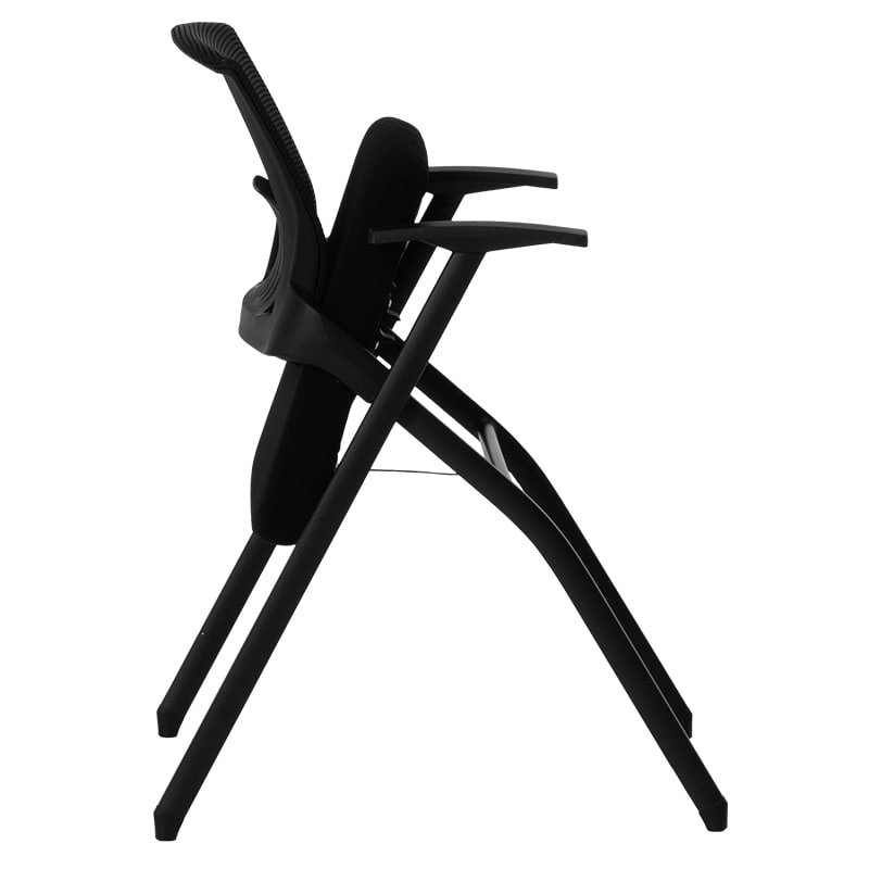 Сгъваем посетителски офис стол Carmen 1705 черен